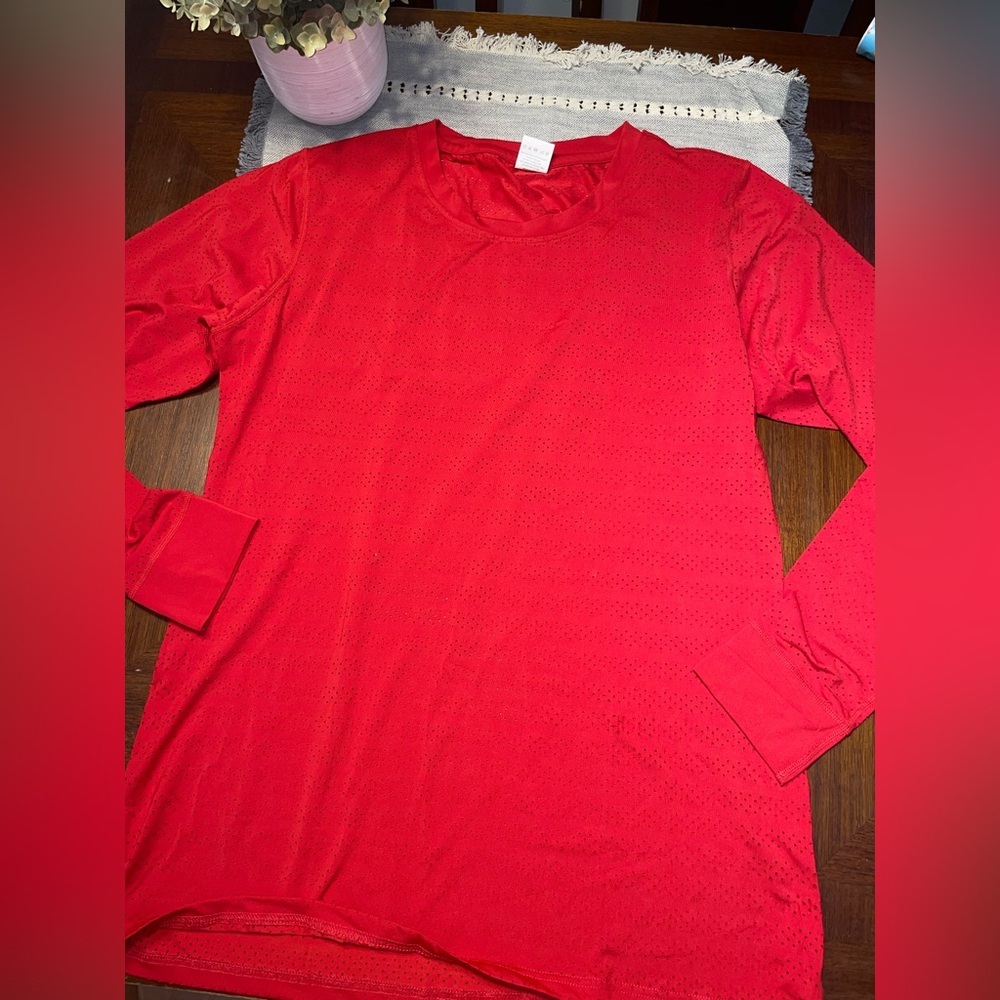 womans size xxl red zyia active long sleeve